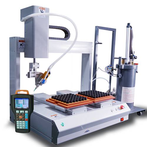 固科/Glueforce双平台自动旋转气动点胶机TZ-DJ5331R-汉高达