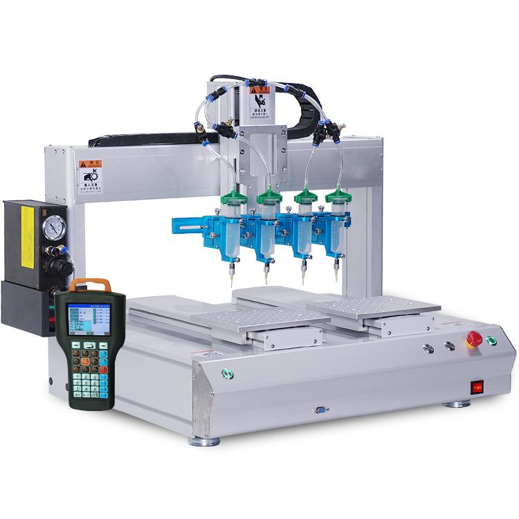 固科/Glueforce​ 双工位四头针筒式精密点胶机TZ-DJ5331D-汉高达